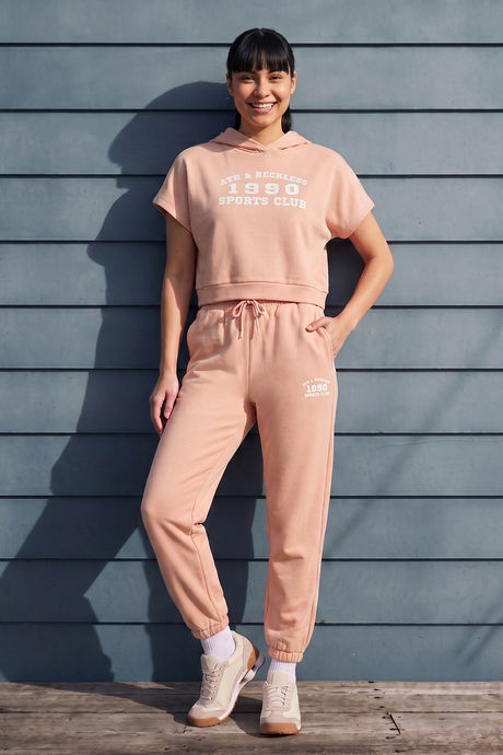 Zivame Athleisure Joggers - Peachy Keen Buy Zivame Athleisure Joggers - Peachy Keen